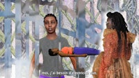 a man and a woman in an animated scene