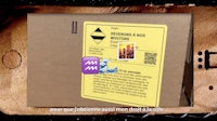 a package with a label on it